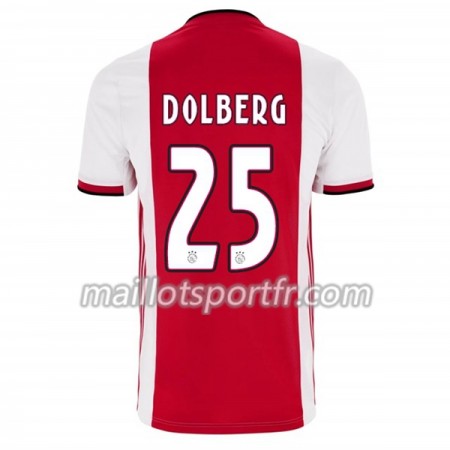 Maillot de Foot Ajax Amsterdam Kasper Dolberg 25 Domicile 2019/20